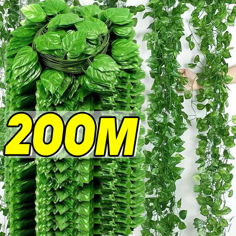 Preserved Moss Sheet - ประดิษฐ์สีเขียว Ivy Leaf หวาย Creeper ใบ