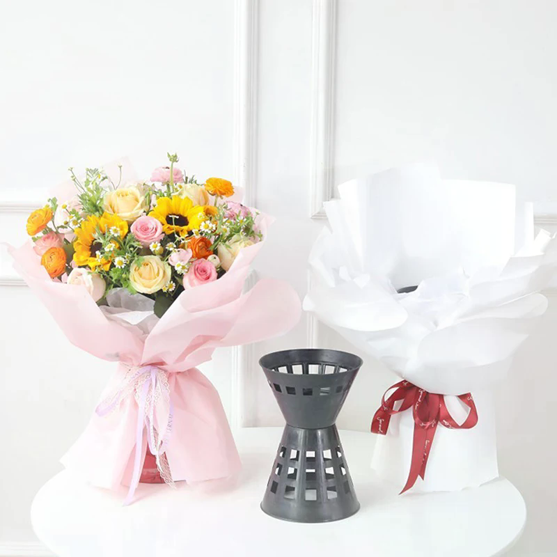 Florist Flower Supply - แผ่นรองพลาสติกสำหรับจัดดอกไม้ 1 ชิ้น อุปกรณ์ยึดฐานช่อดอกไม้ วัสดุสำหรับจัดดอกไม้ วัสดุสำหรับจัดวางต้นไม้