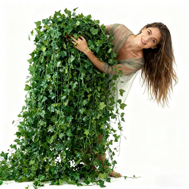 Preserved Moss Sheet - พวงมาลัยไอวี่ 24 ชิ้น ยาว 19 เมตร/755