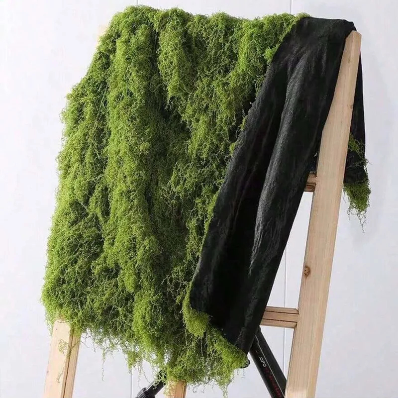 Preserved Moss Sheet - มอสเทียมสำหรับตกแต่งภูมิทัศน์ขนาดเล็ก, มอสสำหรับสนามหญ้า, บอนไซ, ตกแต่งกระถางต้นไม้, มอสเส้นใยเทียมคล้ายไหม