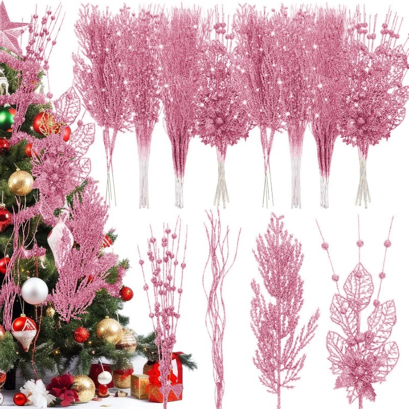 ของตกแต่งต้นคริสต์มาสสีชมพู 12 - Florist Supply Bulk บทวิจารณ์และราคา