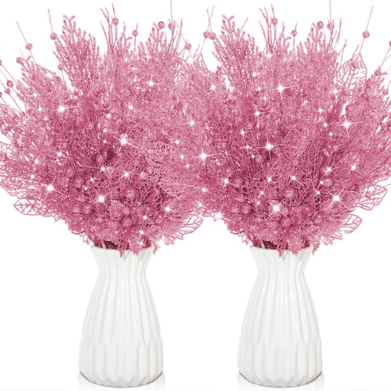 ของตกแต่งต้นคริสต์มาสสีชมพู 12 - Florist Supply Bulk บทวิจารณ์และราคา