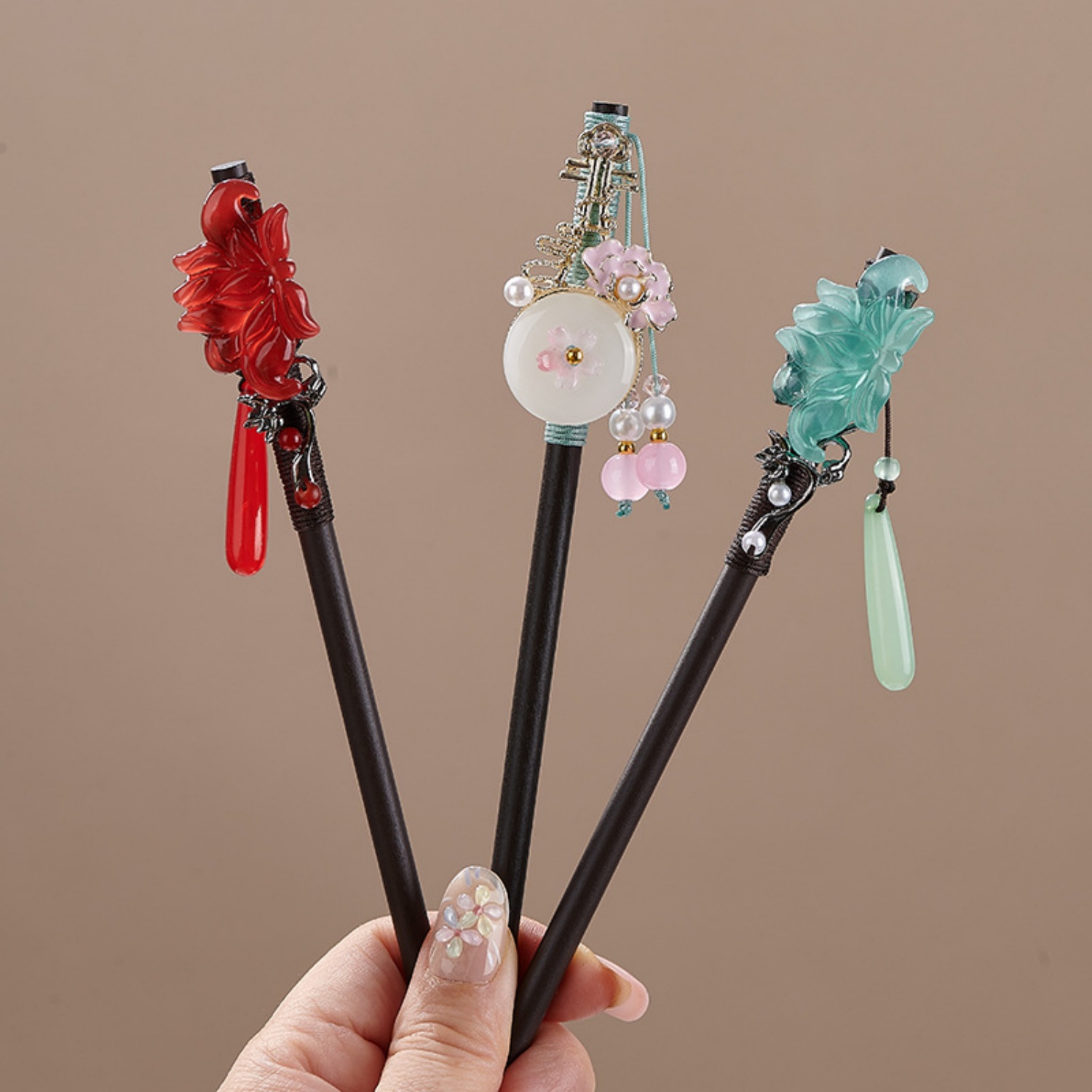 กิ๊บติดผมลายดอกไม้สไตล์วินเทจส - Supply Florist บทวิจารณ์และราคา