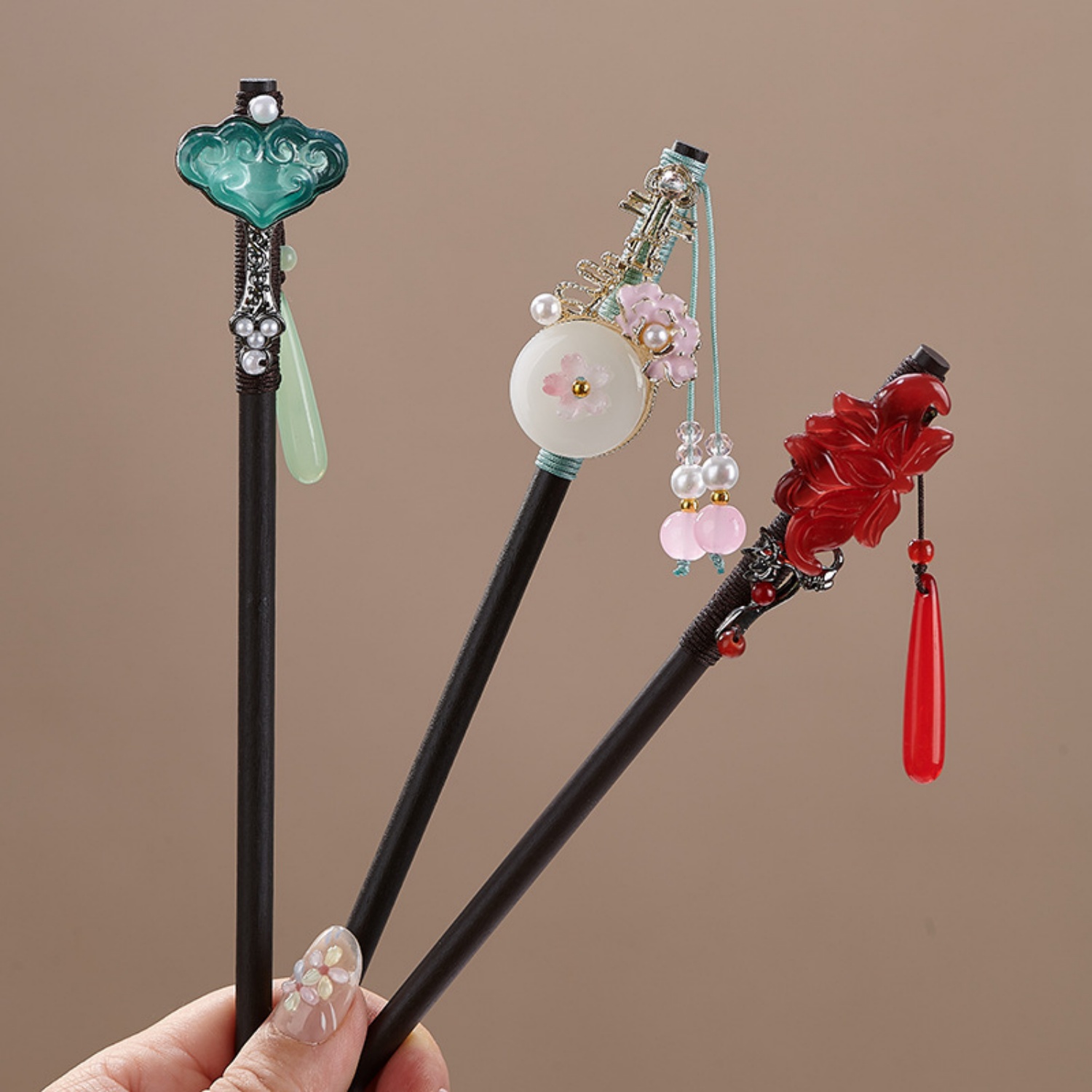 กิ๊บติดผมลายดอกไม้สไตล์วินเทจส - Supply Florist บทวิจารณ์และราคา