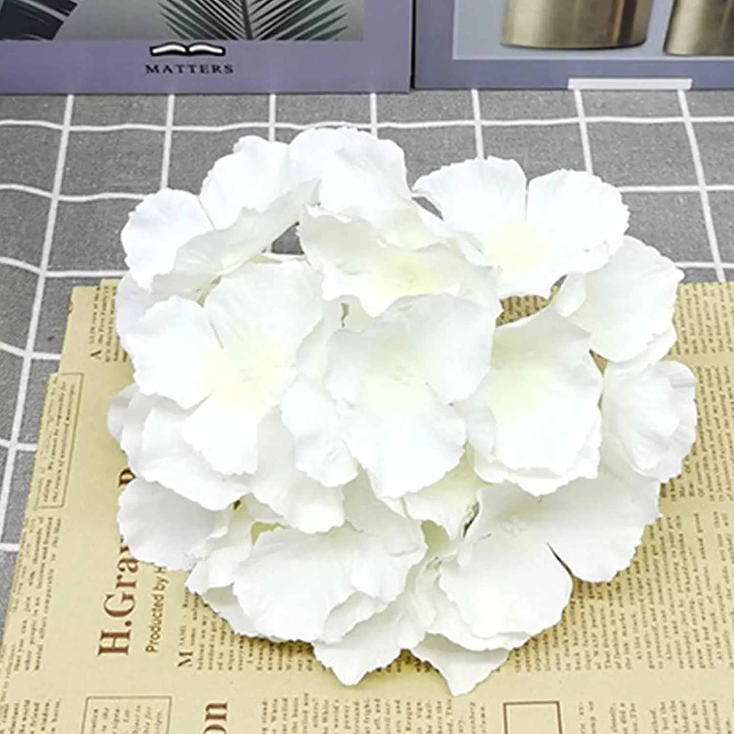 ดอกไฮเดรนเยียผ้าไหมขนาด 8 นิ้ว - Florist Supply Bulk บทวิจารณ์และราคา