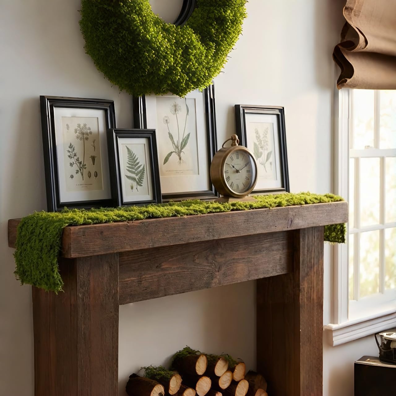 แผ่นรองโต๊ะมอสเทียมสีเขียวเข้ม - Preserved Moss Sheet บทวิจารณ์และราคา