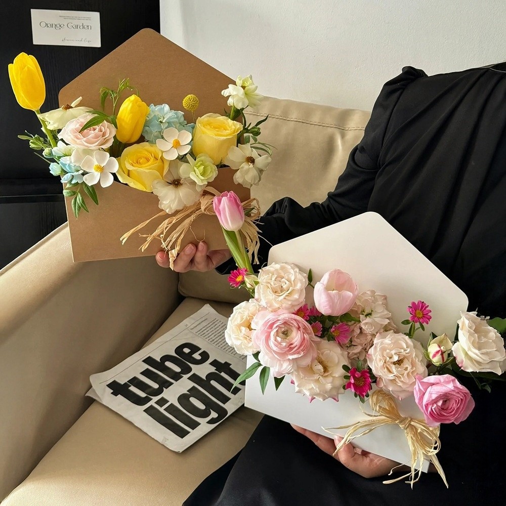 กล่องดอกไม้ 5 แบบ ดีไซน์ซองจดห - Florist Flower Supply บทวิจารณ์และราคา