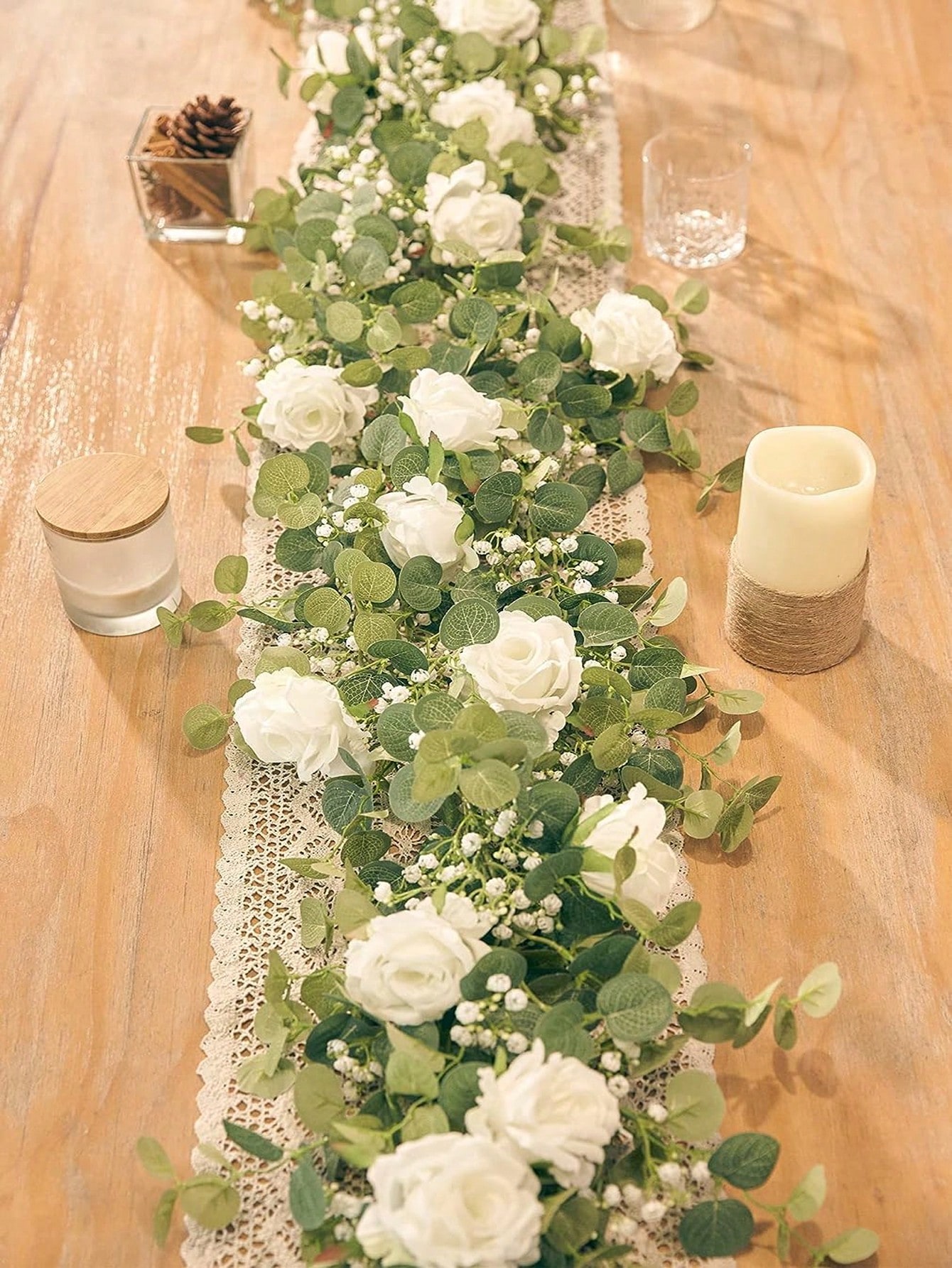 1 PC 5.9FT ประดิษฐ์ Eucalyptus - Eucalyptus Preserved บทวิจารณ์และราคา