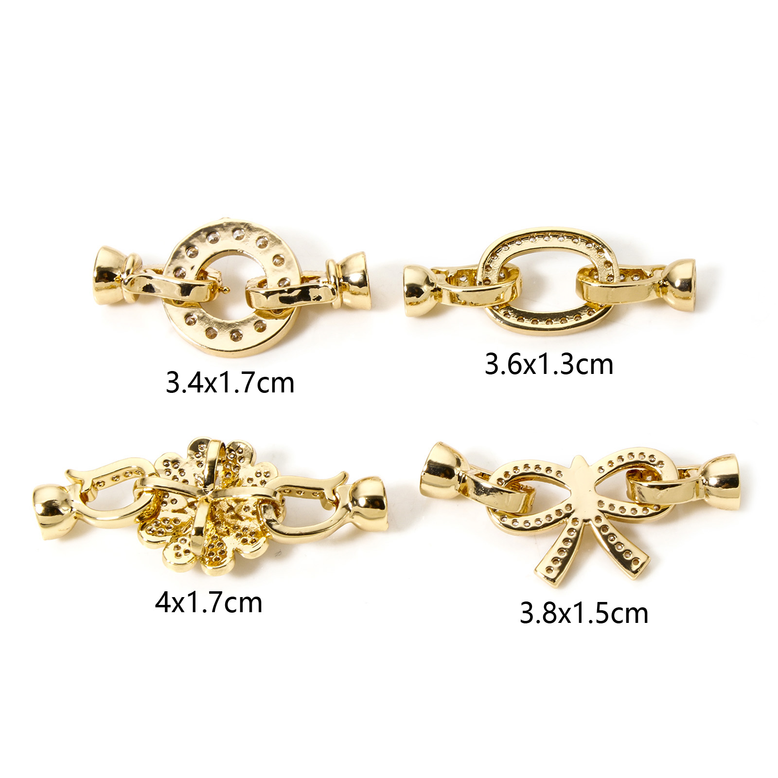 1 PC ทองเหลืองพับ Clasps ทองสี - Supply Florist บทวิจารณ์และราคา