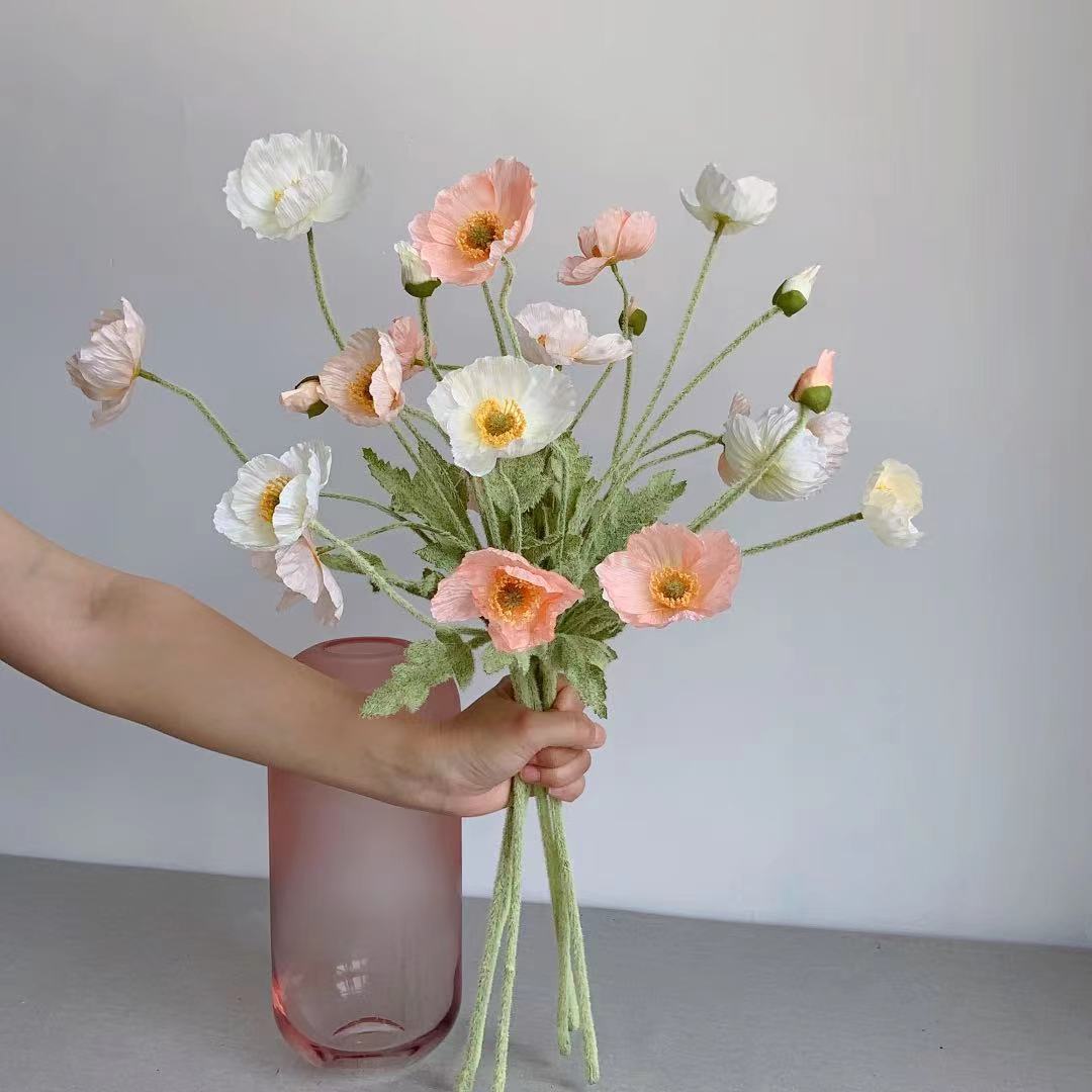 ดอกไม้ผ้าไหมงาดำปลอมแบบก้านยาว - Florist Supply Bulk บทวิจารณ์และราคา