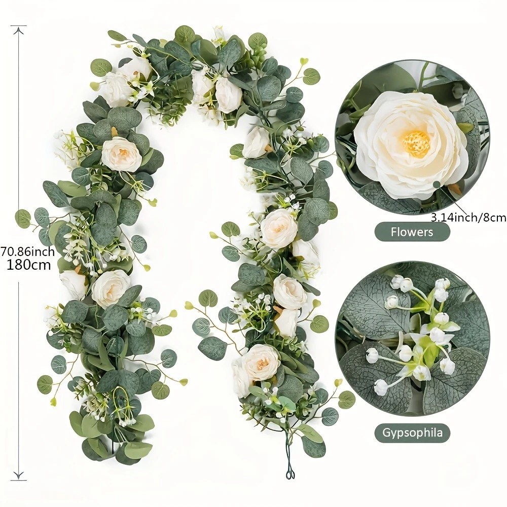 พวงมาลัยดอกยูคาลิปตัสและกุหลาบ - Eucalyptus Preserved บทวิจารณ์และราคา