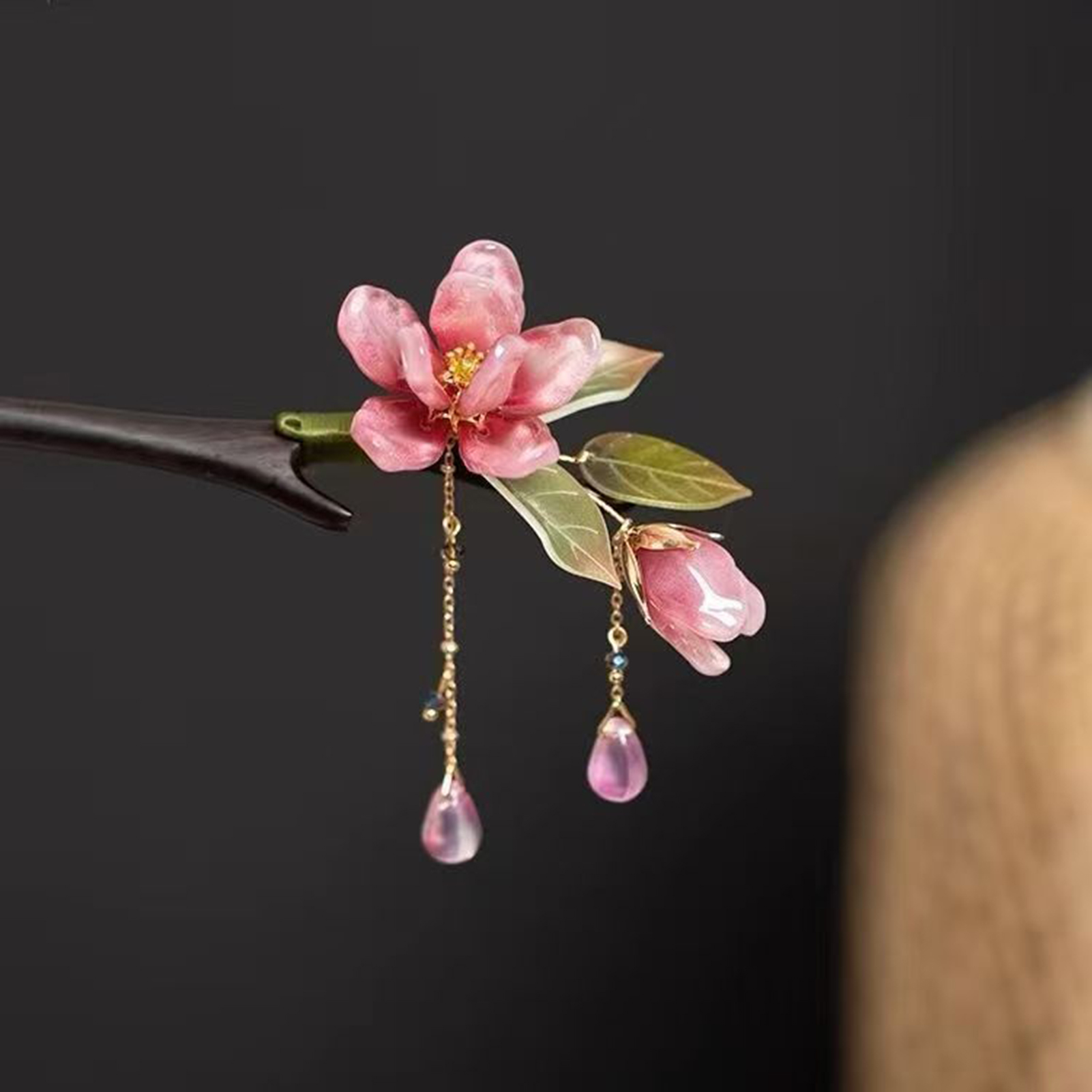 กิ๊บติดผมลายดอกไม้สไตล์จีน กิ๊ - Supply Florist บทวิจารณ์และราคา