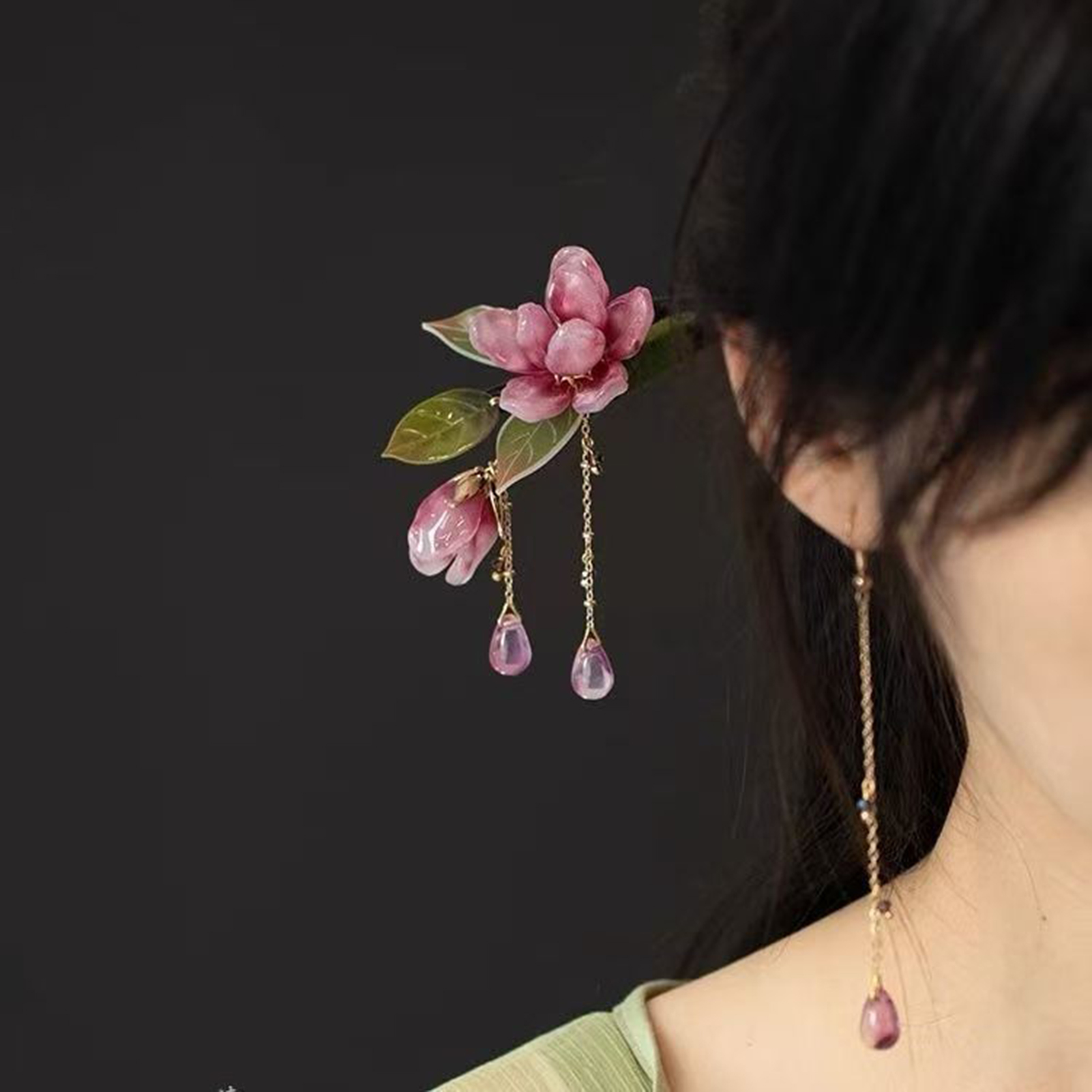 กิ๊บติดผมลายดอกไม้สไตล์จีน กิ๊ - Supply Florist บทวิจารณ์และราคา