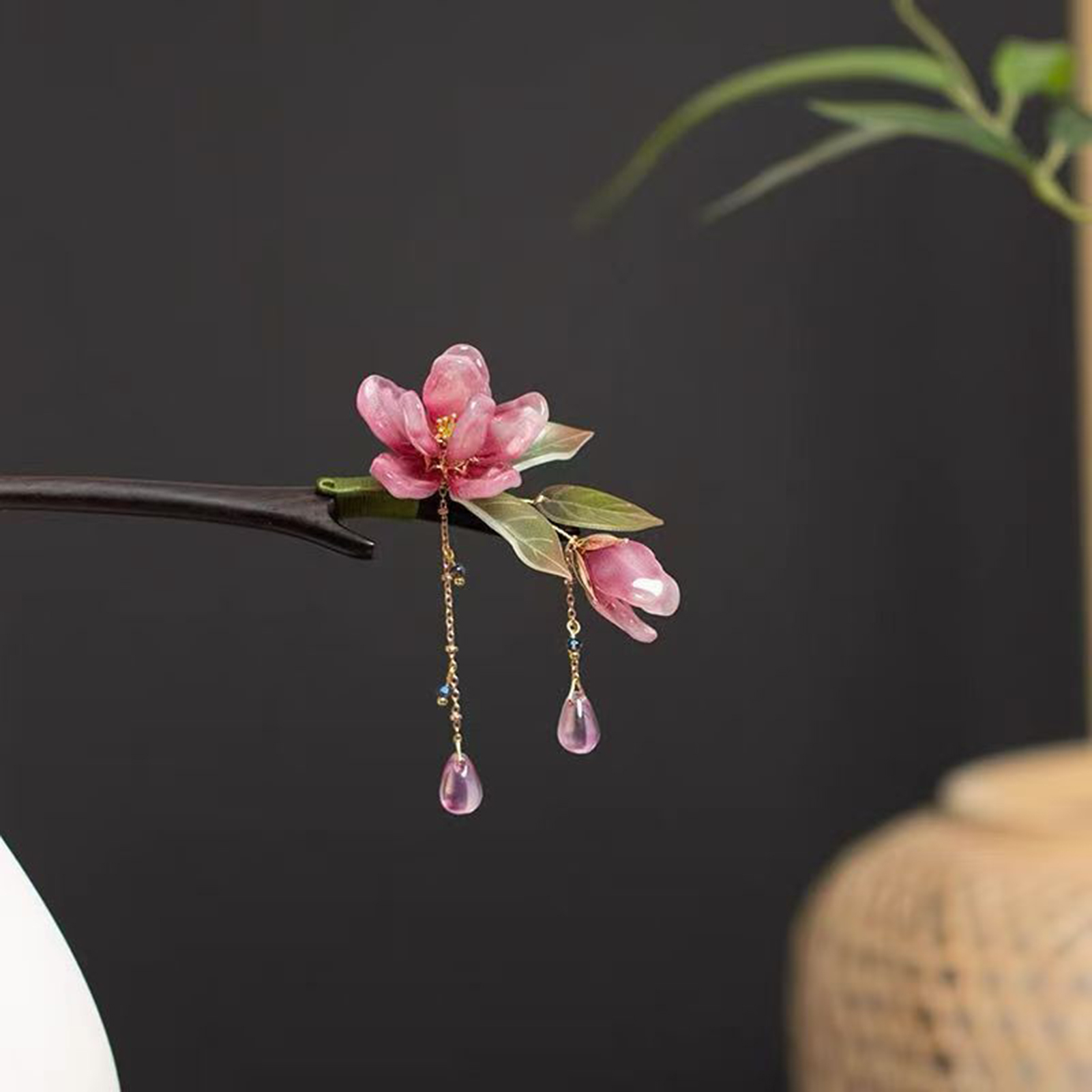 กิ๊บติดผมลายดอกไม้สไตล์จีน กิ๊ - Supply Florist บทวิจารณ์และราคา
