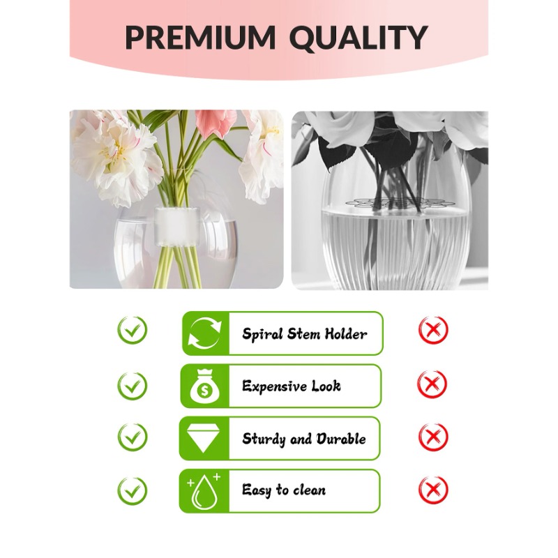เกลียวผู้ถือ Stem ทนทาน CLEAR  - Florist Supply Bulk บทวิจารณ์และราคา