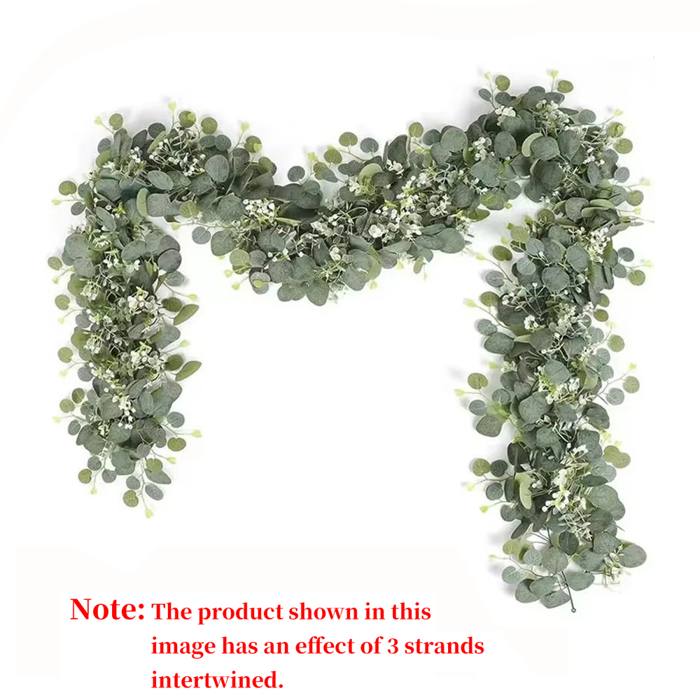 1 PC ใบยูคาลิปตัสประดิษฐ์ Gree - Eucalyptus Preserved บทวิจารณ์และราคา
