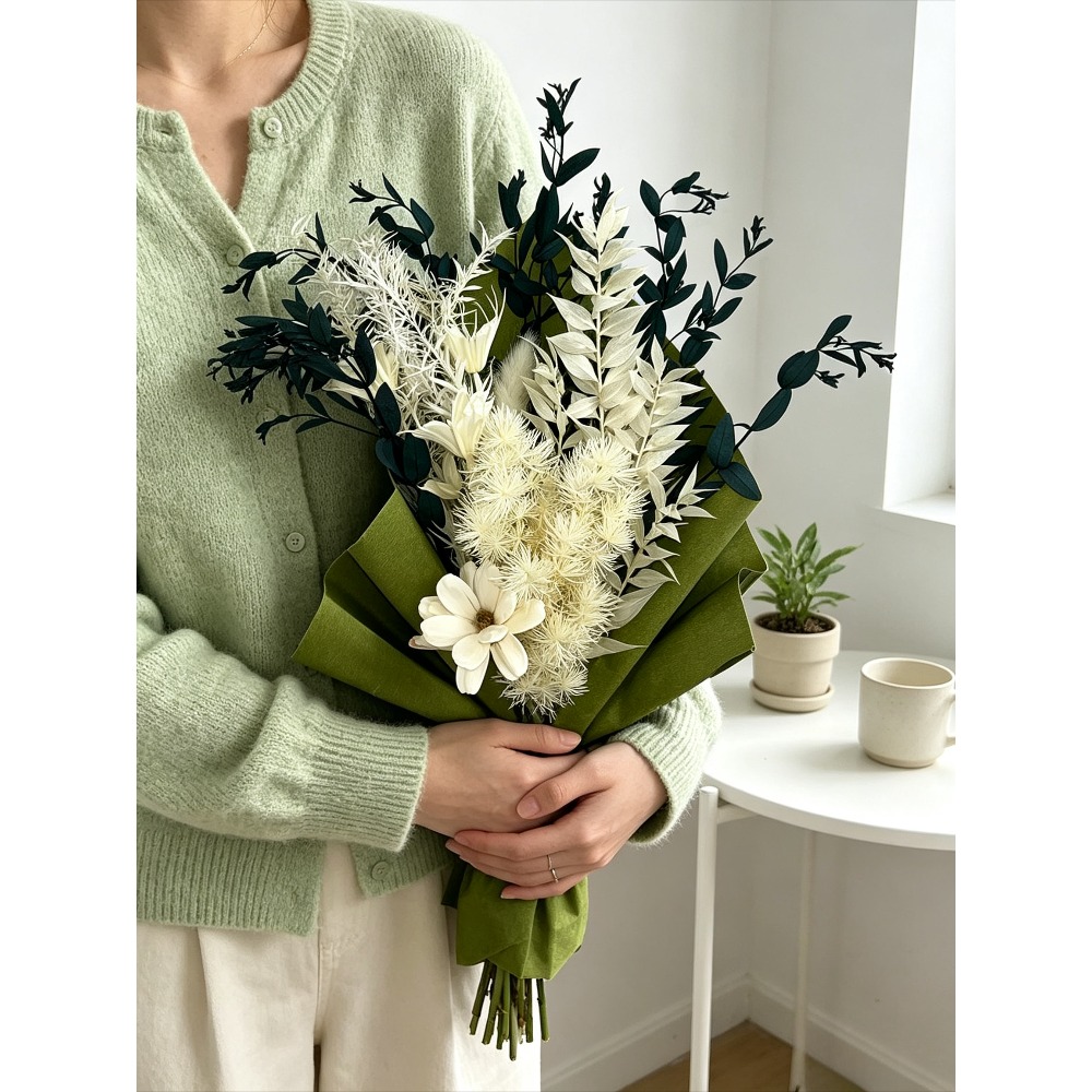 ช่อดอกไม้แห้งที่เก็บรักษาไว้,  - Eucalyptus Preserved บทวิจารณ์และราคา
